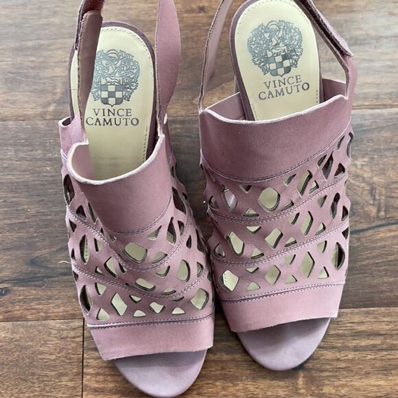 Vince Camuto Mauve Beverly Sandals Size 8.5 W - Picture 3 of 6